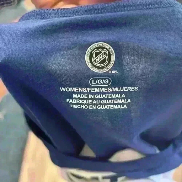 NWT NHL Tampa lightning white and blue t-shirt sz L - Picture 5 of 5